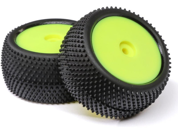 (LOS41050) Losi kolo s pneu Big Shot, zadní, disk žlutý: Mini-B (2ks)