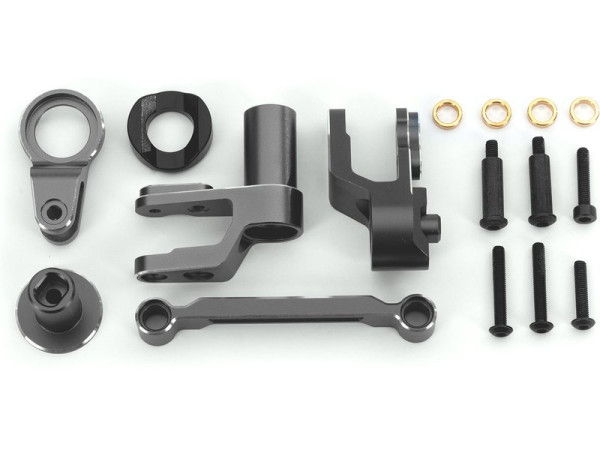 (TRA10246-GRAY) Traxxas mechanika řízení hliníková šedá