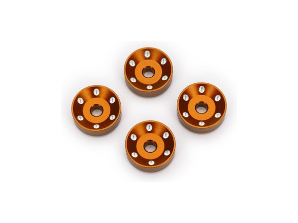 (TRA10257-ORNG) Traxxas podložka disku kol hliníková oranžová (4ks)