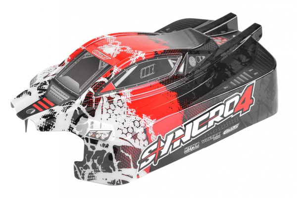 (C-00180-1055-R) Lakovaná karoserie Syncro-4 (červená)