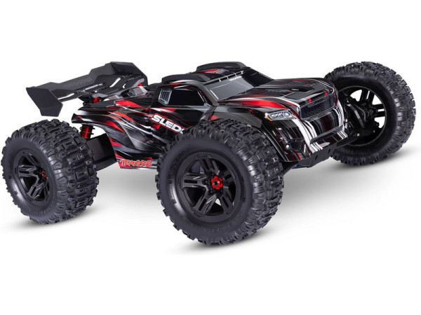 Traxxas Sledge 1:8 RTR s belted pneu (červený)