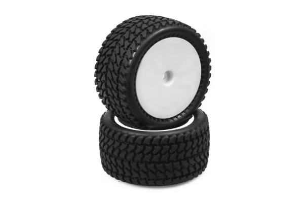 (HTR-T432) Kola zadní nalepená Off-Road 1:10, hrubý silniční profil (2ks)