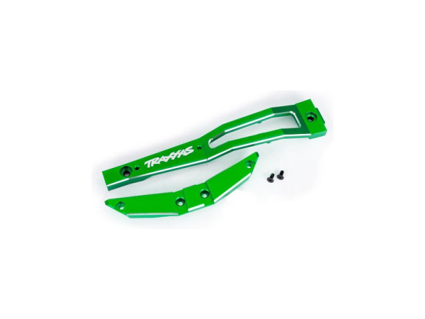 (TRA10221-GRN) Traxxas přepážka šasi přední hliníková zelená