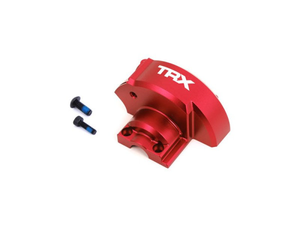 (TRA10287-RED) Traxxas kryt převodovky hliníkový červený