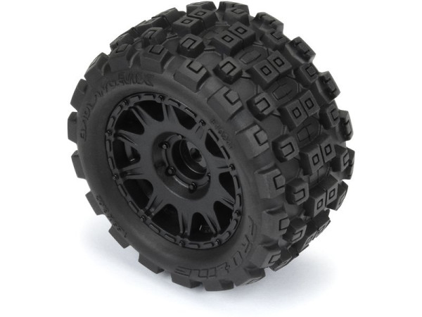 (PRO1024110) Pro-Line kolo 1:18 Badlands MX 1.85" F/R MTD, disk H12 černý (4ks)