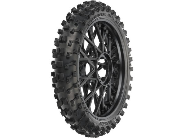 (PRO1022910) Pro-Line kolo s pneu Dunlop Geomax MX33 V2 Bead CR4 přední, disk černý: PM-MX