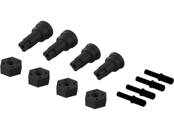 (ARA311229) Arrma hřídel kola, náboj B: Grom Mojave