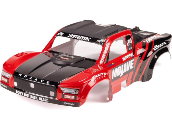 (ARA412008) Arrma karoserie červená/černá: Grom Mojave
