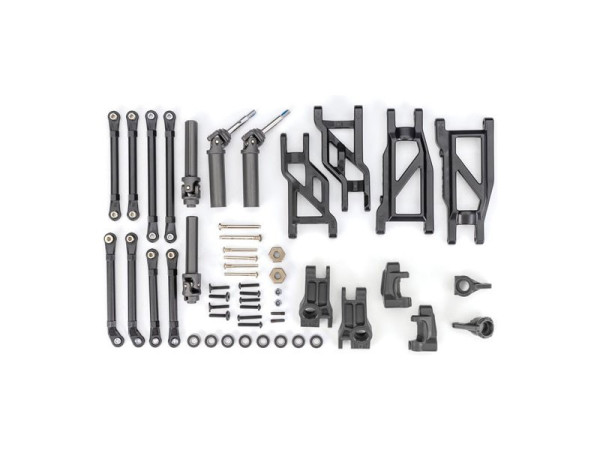 (TRA9180) Traxxas konverzní sada podvozku HD černá (pro Rustler a Stampede)