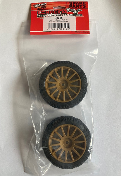 (LC6265) Kola rally 1:10 (zlatá) (2ks) (1)