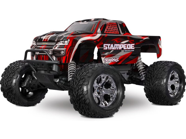 Traxxas Stampede 1:10 BL-2s RTR (červený)