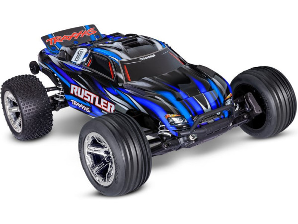Traxxas Rustler 1:10 BL-2s RTR (modrý)
