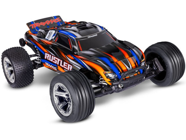 Traxxas Rustler 1:10 BL-2s RTR (oranžový)