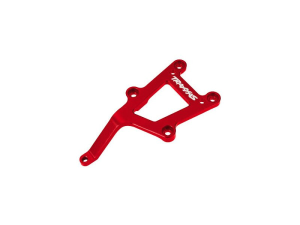 (TRA8321-RED) Traxxas přepážka šasi přední hliníková červená