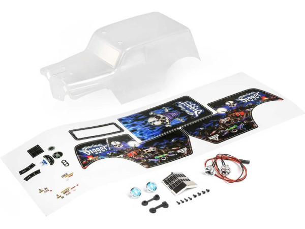 Losi karosérie Son Uva Digger nenabarvená: Mini LMT (1)