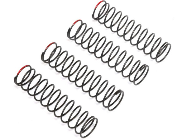 (LOS213017) Losi pružina tlumičů tvrdé, červená: Mini LMT (4ks) (1)