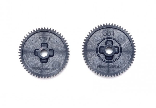 (53665) Tamiya TT-01/TT-01E Spur Gear Set 0.6 (55T, 58T)
