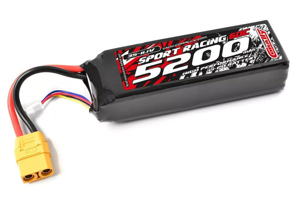 (C-49231-X) Corally Power Racing 5200mAh LiPo 11.1V 60C (2)