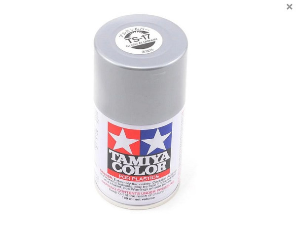(TS17) Tamiya barva ve spreji Gloss Aluminum (100ml) (4)