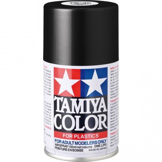 (TS40) Tamiya barva ve spreji Metallic Black (100ml)