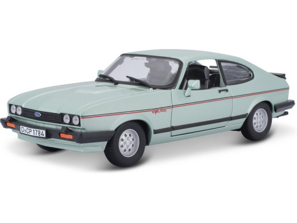 Bburago Plus Ford Capri 1982 1:24 světle zelená (1)