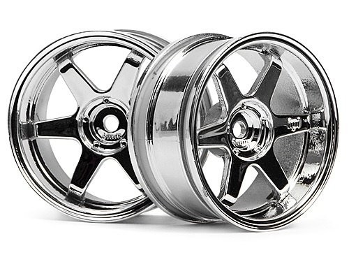 (3847) Disky TE37 Chrome (+6mm offset) (2ks)