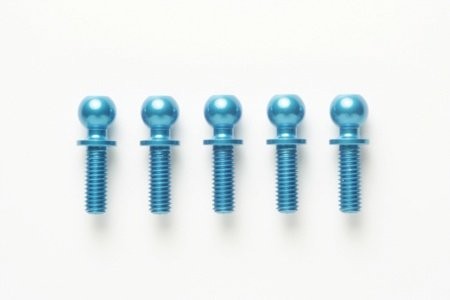 (53907) Tamiya 5/8mm Alu Ball Connector Hex Head (Blue) (5ks)