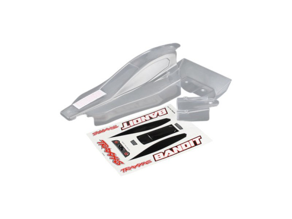 (TRA2417) Traxxas karoserie čirá, samolepky: Bandit (2)