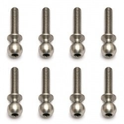 (AE91050) Kulové čepy, stříbrné, 12mm (8ks)