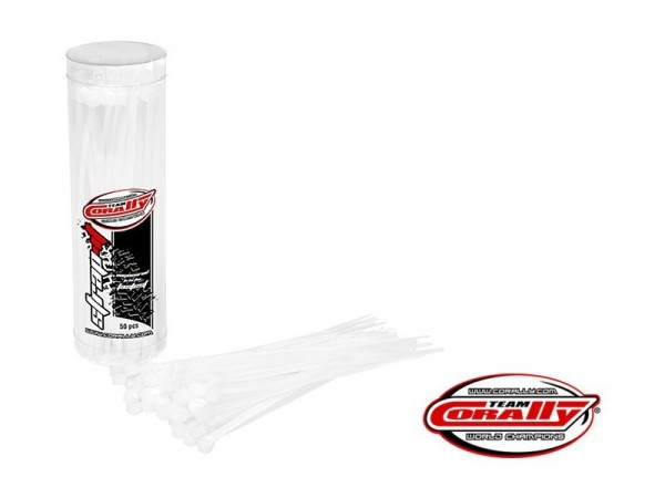 (C-50506) Kabelová stahovací páska 2.5x100mm bílá (50ks)