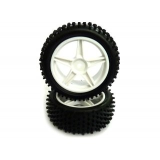 (HM06010W) Kola buggy přední (bílé) (2ks)