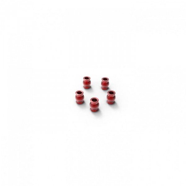 (GM30116) Alu Rod End Ball 5.8x7.3mm (Red) (5ks)