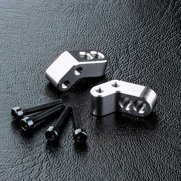 (MST820123-2S) ATK Alum. Adjusting Base (Silver) (2ks)