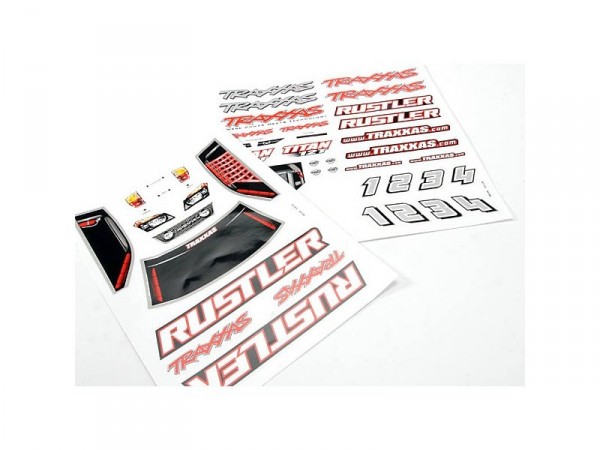 (TRA3716) Rustler 2WD samolepky