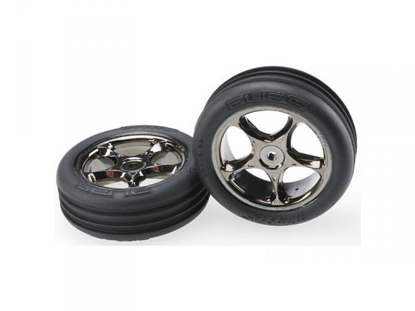 (TRA2471A) Kolo přední Ribbed 2.2, černý disk (2ks)