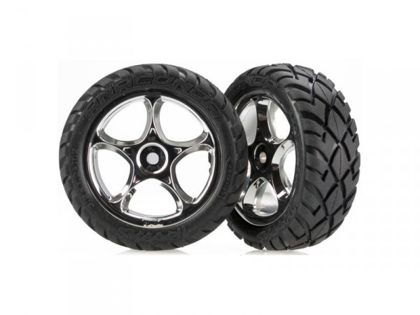 (TRA2479R) Kolo přední Anaconda 2.2, stříbrný disk (2ks)