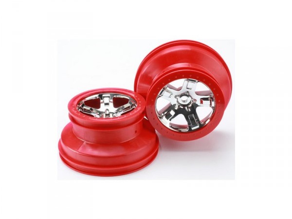 (TRA5868) Disk kola univ. 2.2/3.0 SCT chrom/červený (2ks)