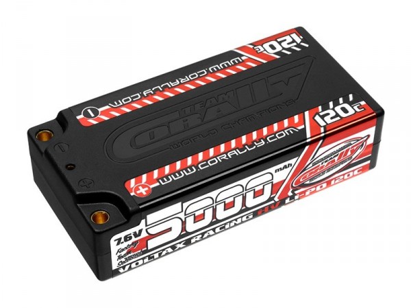 (C-49605) Corally Voltax Shorty 7.6V LiPo HV 5000mAh 120C