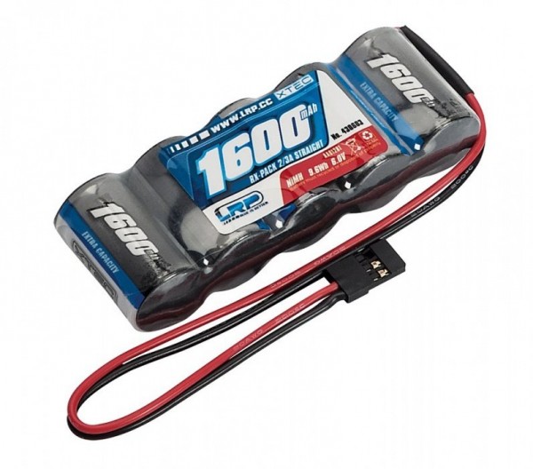 (430603) LRP XTEC 1600mAh 6V NiMH RX-pack Straight 2/3A