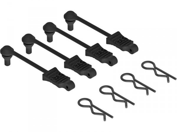(AR390165) Arrma sponky karosérie 1:10 černé (4ks)