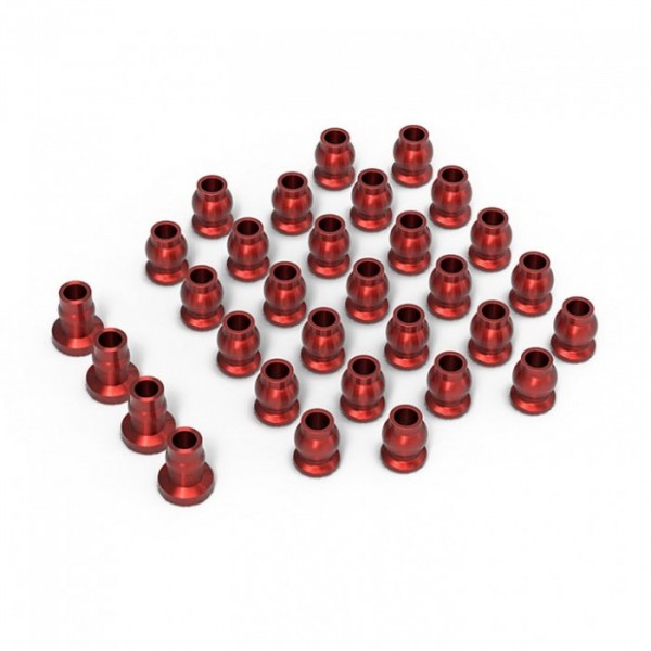 (GM30145) Aluminum Ball Set For GS02 (Red)