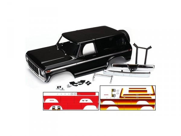 (TRA8010X) Traxxas karosérie Ford Bronco černá TRX-4