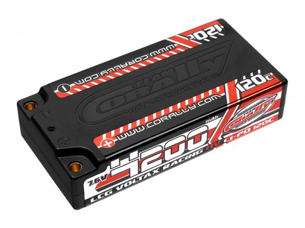 (C-49600) Corally Voltax LCG Shorty 7.6V LiPo HV 4200mAh 120C