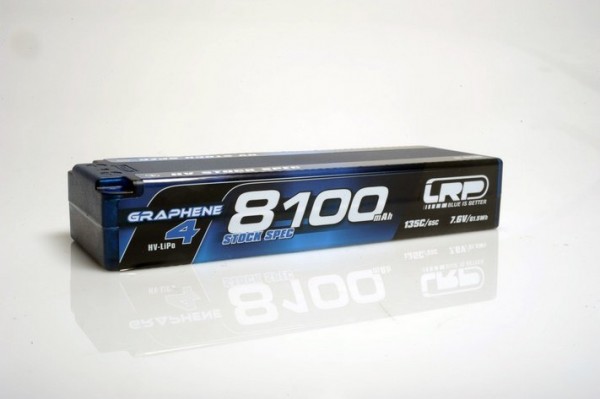 (431280) LRP HV Stock Spec GRAPHENE-4 8100mAh 7.6V LiPo 135C/65C