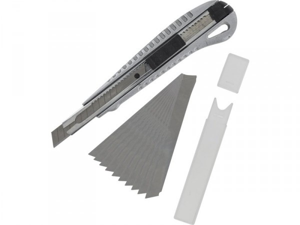 (SH-PKN1900) Modelcraft zalamovací kovový nůž s 10 čepelemi 9x0.3mm