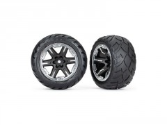 (TRA6775X) Traxxas kolo 2.8, disk RXT černý-chrom, pneu Anaconda (4WD přední/zadní, 2WD přední) (2ks)