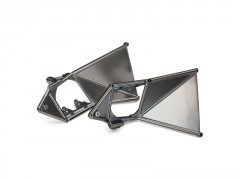 (TRA8534X) Traxxas lože předních ramen zavěšení kol černě chromované