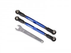 (TRA8547X) Traxxas ojnička řízení kol hliníková modrá (2ks)