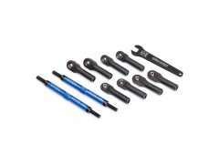 (TRA8638X) Traxxas ojnička řízení hliníková modrá 144mm (2ks)