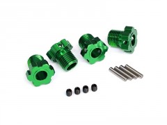 (TRA8654G) Traxxas náboj kola hliníkový zelený 17mm (4ks)
